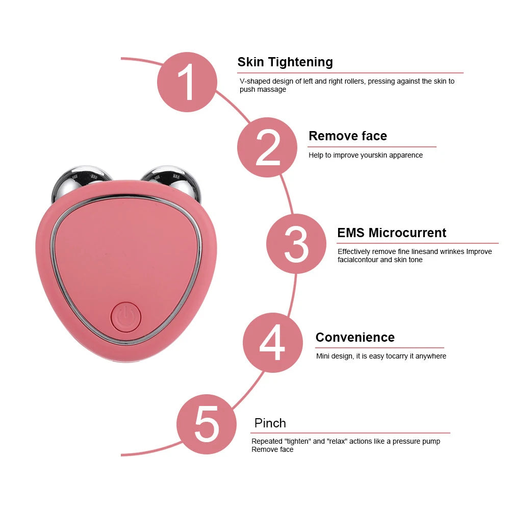 Microcurrent Roller Facial Massager