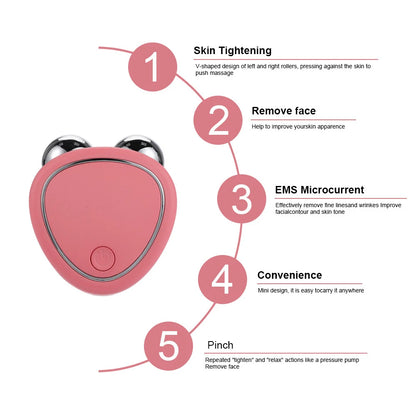 Microcurrent Roller Facial Massager